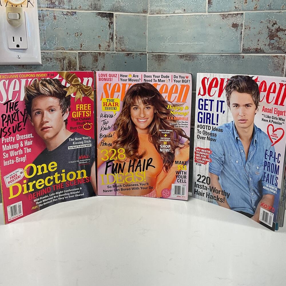Seventeen Ansel Elgort One Direction And Lea Michele 2014/2015 Magazines